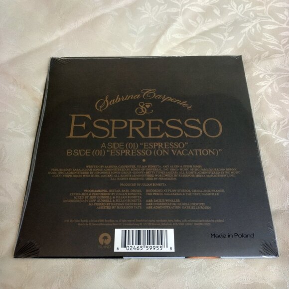 Sabrina Carpenter - Short N Sweet Vinyl LP w/ Signed Insert & Espresso 7" - Picture 6 of 7
